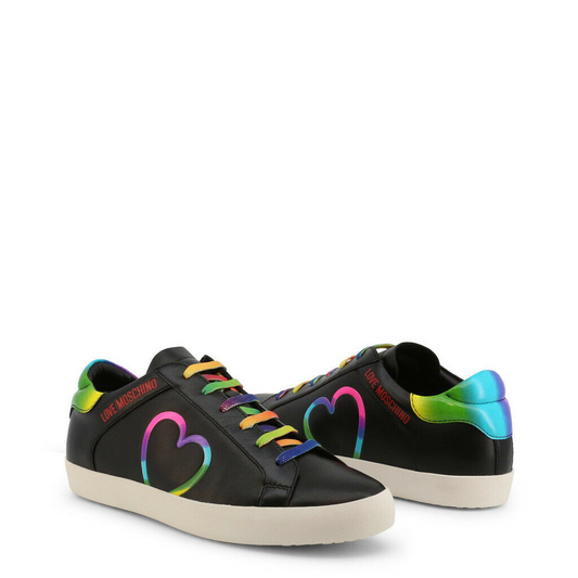 Women Black Rainbow Sneakers