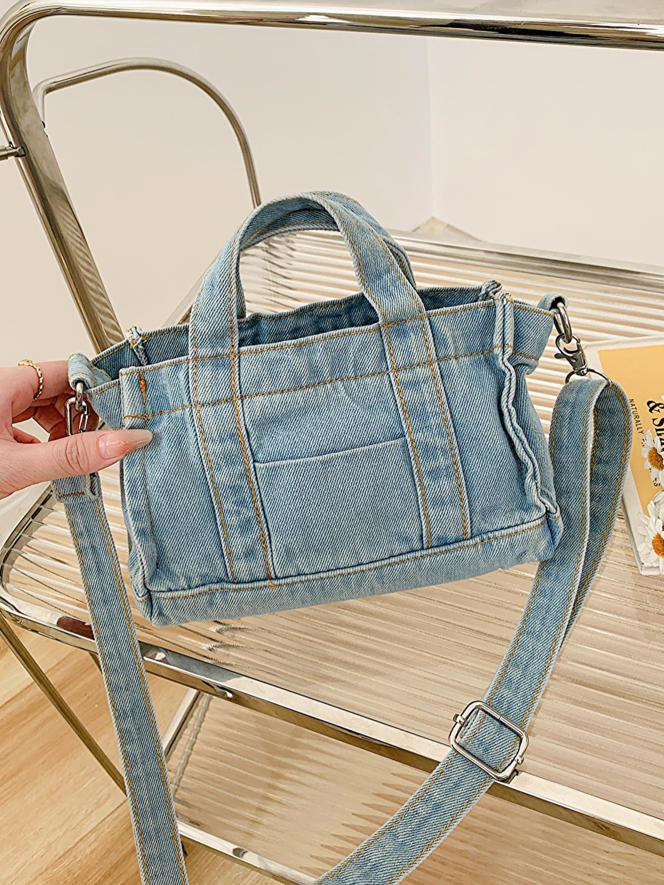 Adored Denim Shoulder Bag