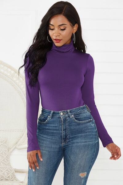 Turtleneck Long Sleeve Bodysuit