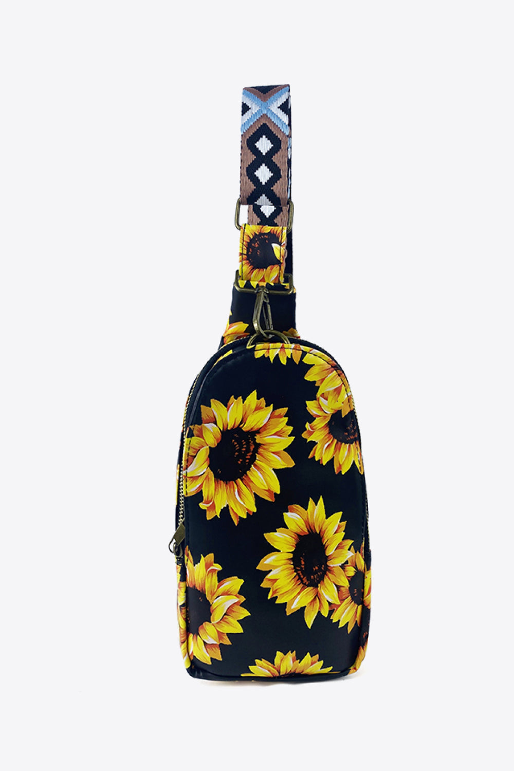 Printed Leather Sling Bag