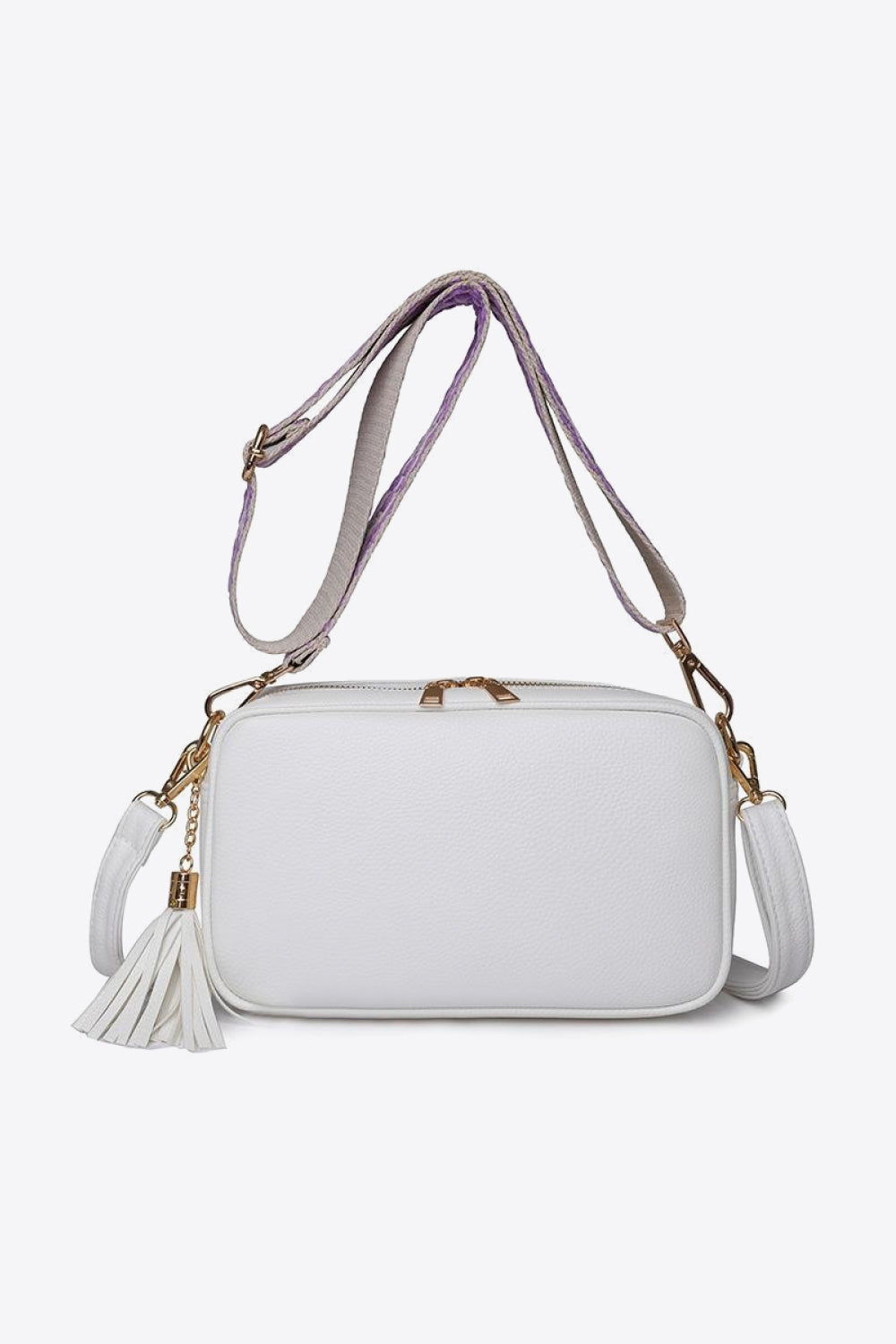 Leather Tassel Crossbody Bag