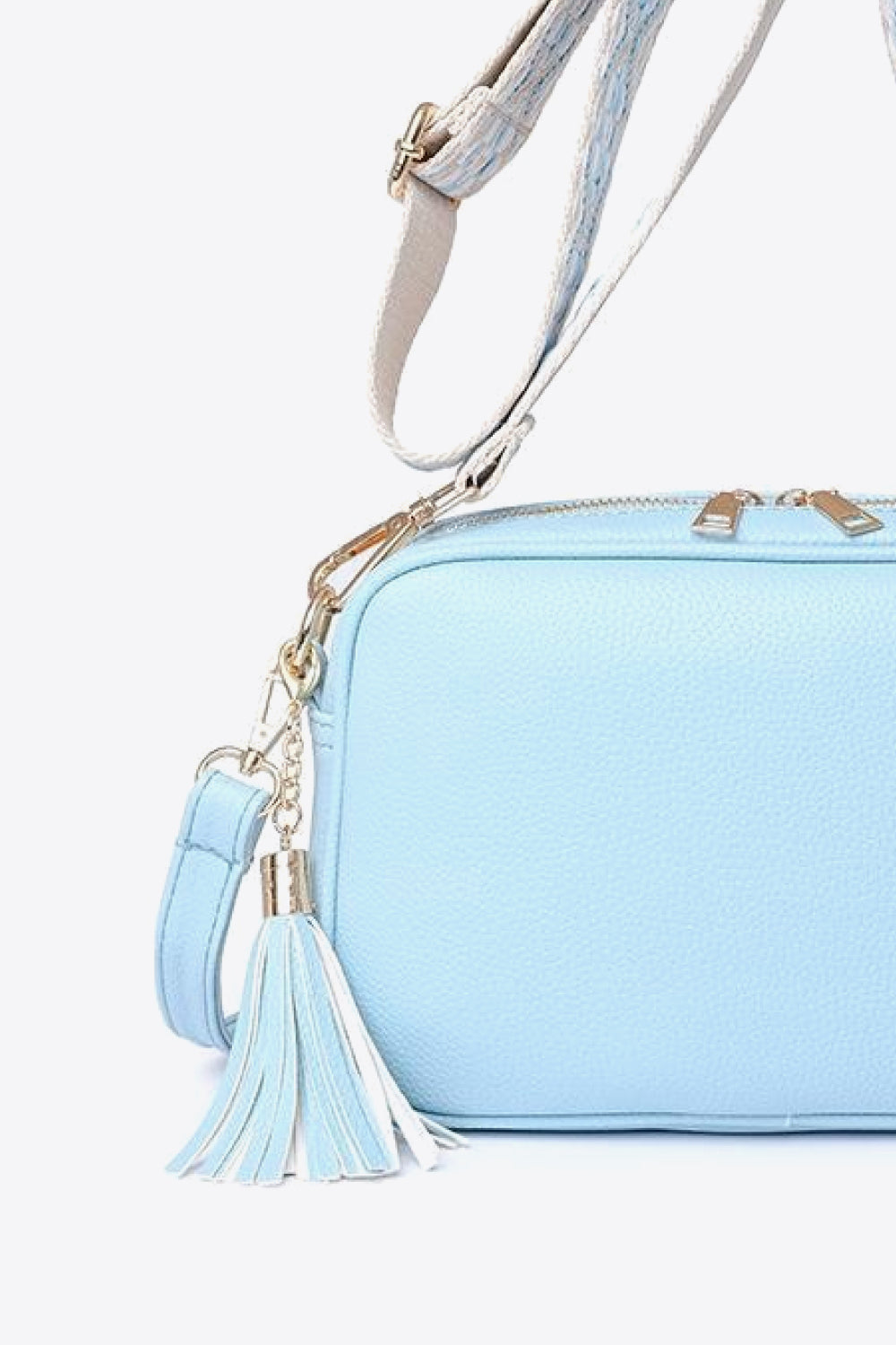 Leather Tassel Crossbody Bag