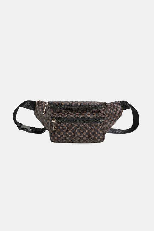 Printed PU Leather Sling Bag