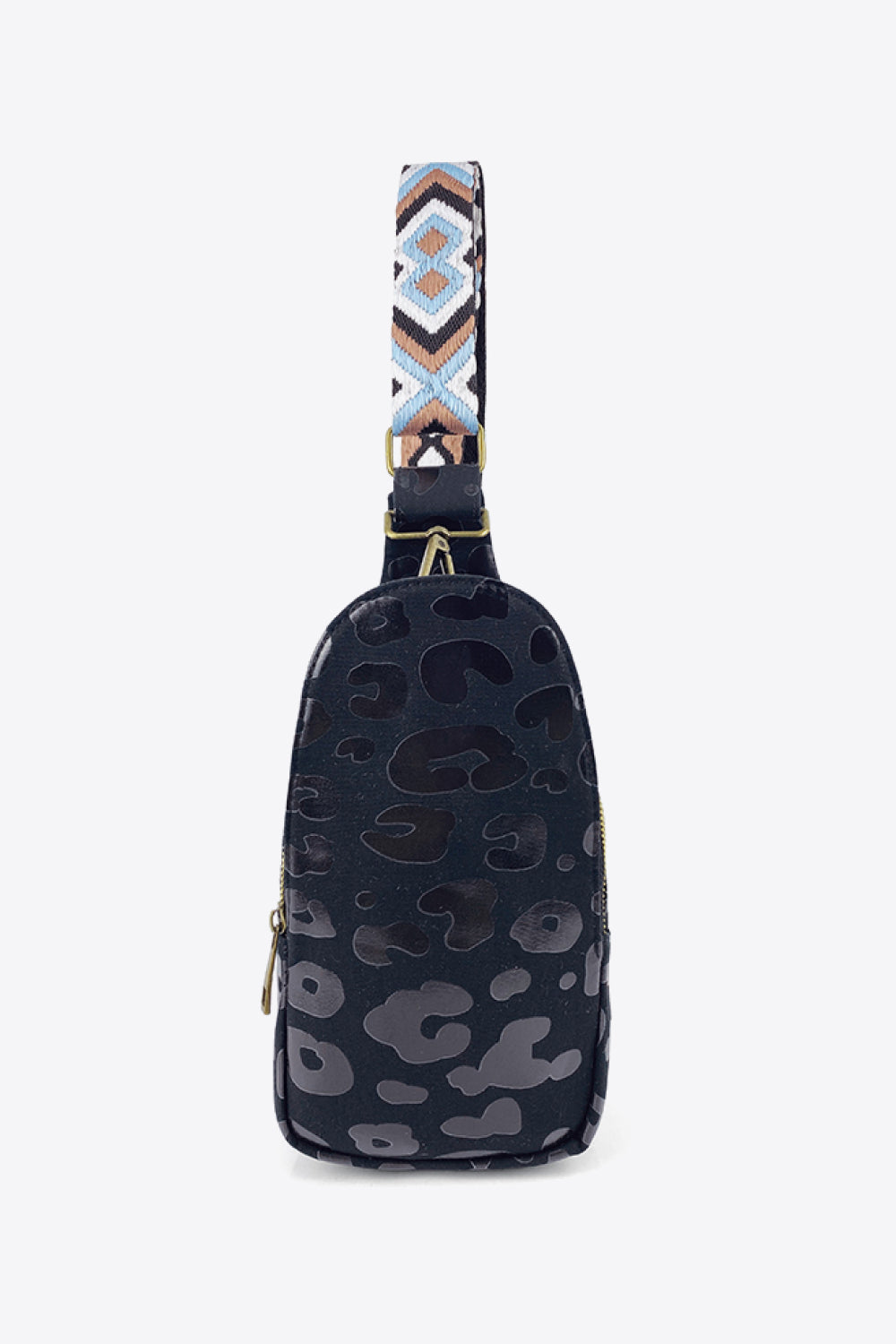 Printed Leather Sling Bag