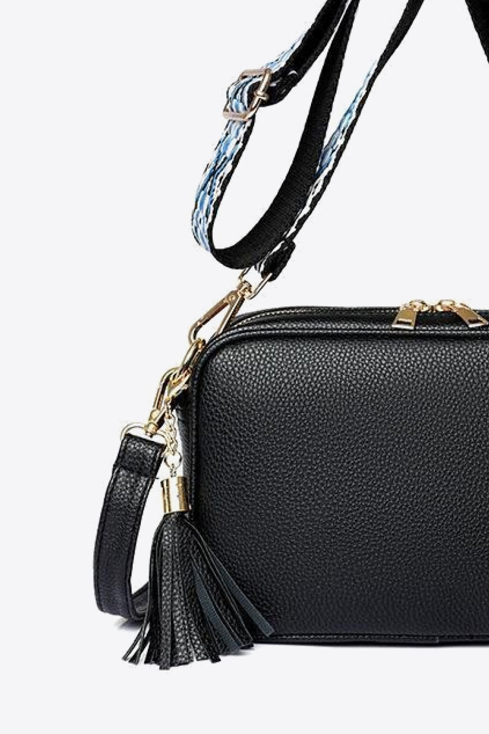 Leather Tassel Crossbody Bag