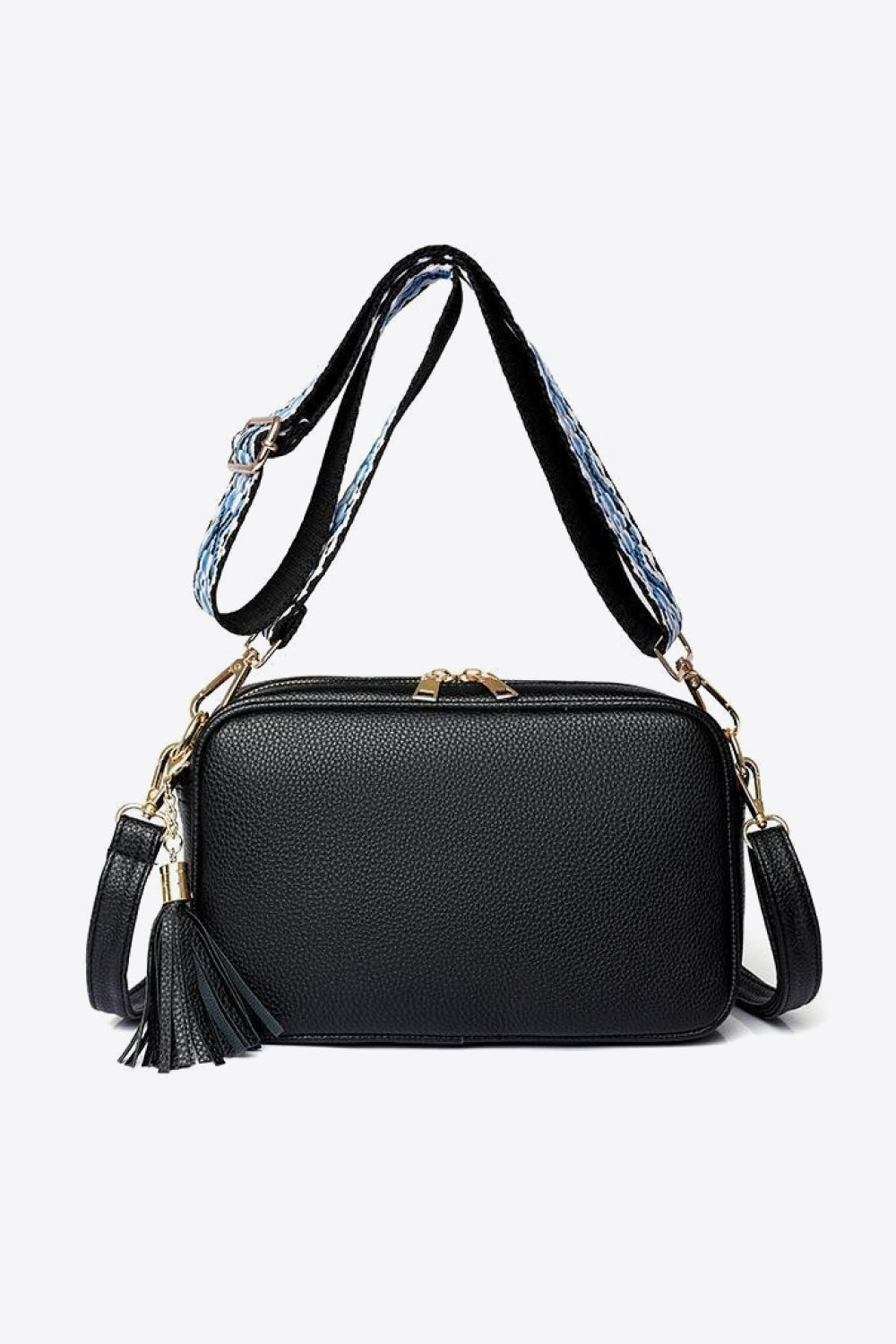 Leather Tassel Crossbody Bag